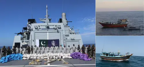 پاک بحریہ کی بحیرۂ عرب میں کارروائیاں، 9 کروڑ 60 لاکھ ڈالر مالیت کی منشیات قبضے میں لے لی