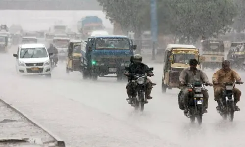 Prediction of rain with strong winds in most parts of country
