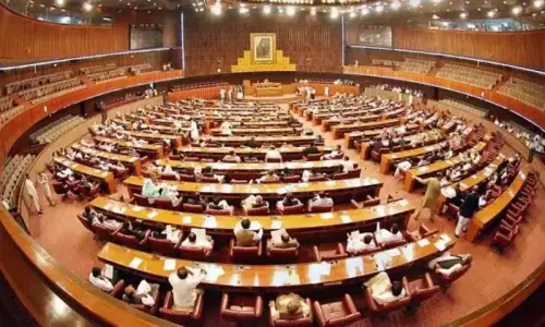 NA ratifies emergency in Khyber Pakhtunkhwa amid opposition protest