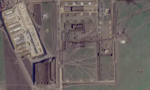 Russia builds major new drone attack base in six weeks, satellite images show
