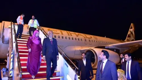 Maldives president arrives in Pakistan for three-day state visit