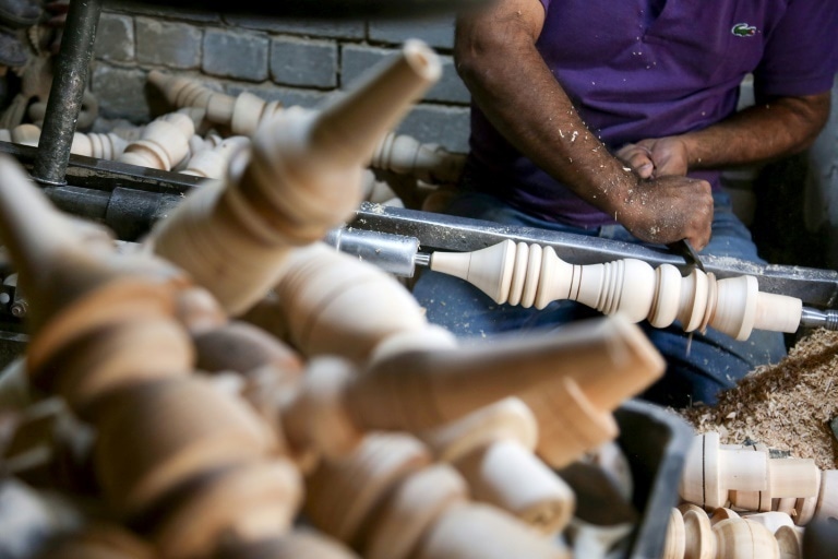 Karbala's carved pipes are said to enhance the flavour of the tobacco by keeping the smoke cool, unlike their metal rivals.