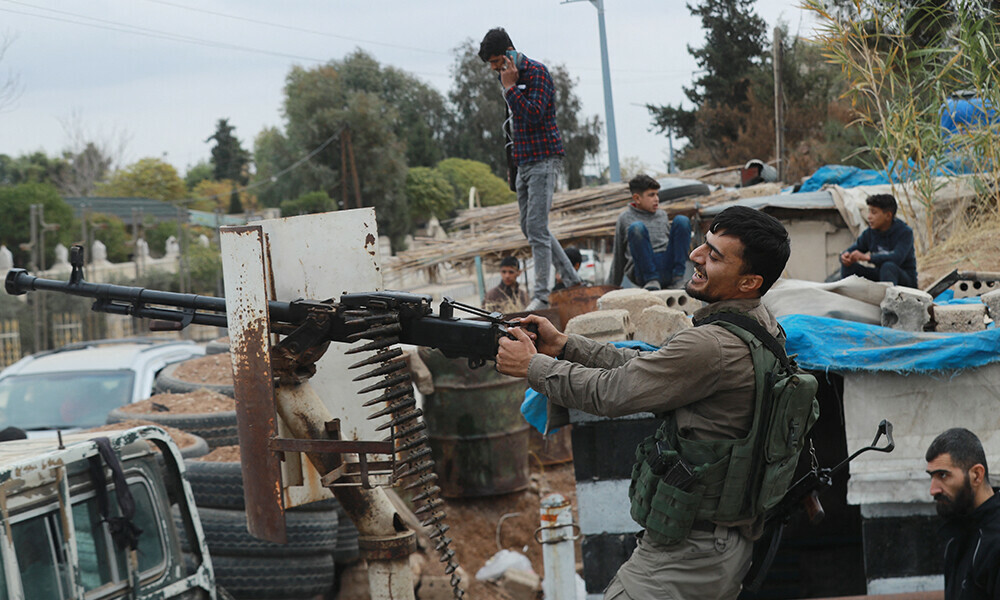 Syrian Kurdish gunmen control the area around Qamishli’s airport in northeastern Syria on December 8, 2024, following the fall of the capital Damascus to anti-government fighters. Photo: AFP