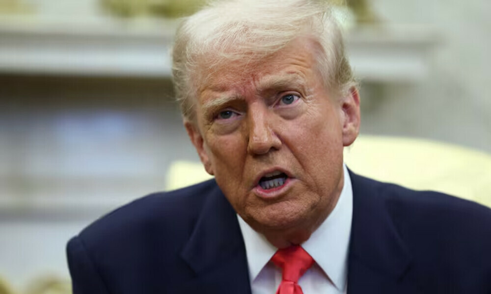 U.S. President Donald Trump reacts as he meets with Irish Taoiseach (Prime Minister) Micheal Martin (not pictured), in the Oval Office at the White House in Washington, D.C., U.S., March 12, 2025. REUTERS U.S. President Donald Trump reacts as he meets with Irish Taoiseach (Prime Minister) Micheal Martin (not pictured), in the Oval Office at the White House in Washington, D.C., U.S., March 12, 2025. REUTERS