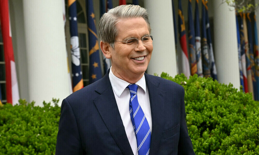 US Treasury Secretary Scott Bessent in the Rose Garden of the White House in Washington, DC, on April 2, 2025. Photo: AFP
