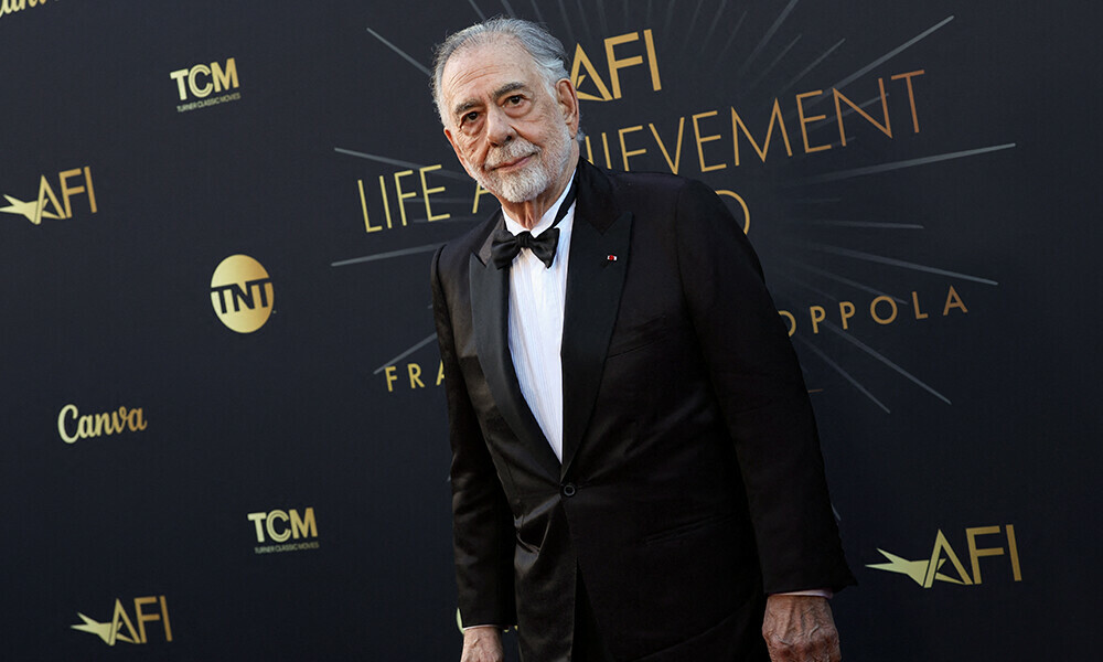 US filmmaker Francis Ford Coppola attends the 50th American Film Institute (AFI) Life Achievement Award ceremony at The Dolby Theatre in Hollywood, California, April 26, 2025. Photo: AFP