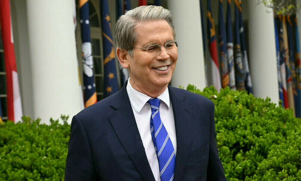 US Treasury Secretary Scott Bessent in the Rose Garden of the White House in Washington, DC, on April 2, 2025. Photo: AFP
