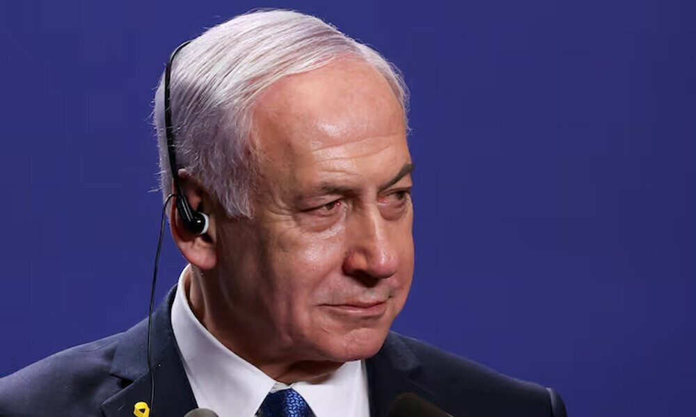 Israeli Prime Minister Benjamin Netanyahu attends a joint statement with Hungarian Prime Minister Viktor Orban, in Budapest, Hungary, April 3, 2025. REUTERS