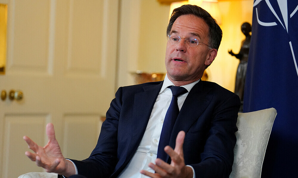 NATO Secretary General Mark Rutte speaks with Britain’s Prime Minister Keir Starmer (unseen) during a bilateral meeting at 10 Downing Street, in central London, on June 9, 2025. Photo: AFP