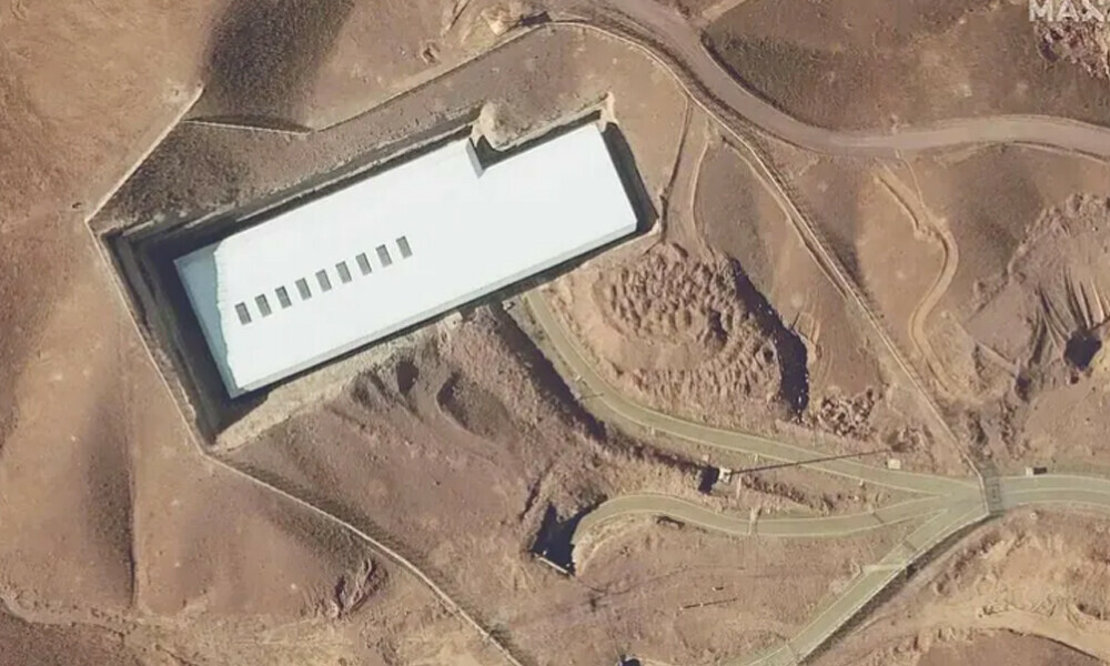 This handout satellite image provided by Maxar Technologies and taken on February 12, 2025 shows an overview of the Fordo (Fordow) uranium enrichment facility, south of the capital Tehran. Photo: AFP