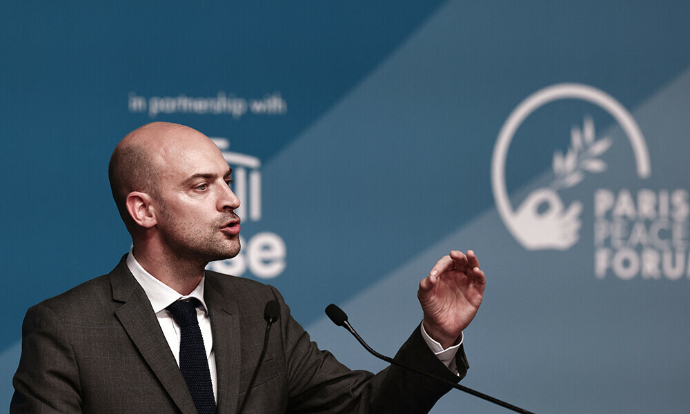 France&rsquo;s Minister for Europe and Foreign Affairs Jean-Noel Barrot delivers a speech during a conference dubbed &ldquo;Paris Call for the Two-State Solution, Peace and Regional Security&rdquo; gathering influential actors from Israeli and Palestinian civil societies committed to promoting the two-state solution, at the French Economic, Social and Environmental Council (CESE) in Paris on June 13, 2025. Photo: AFP