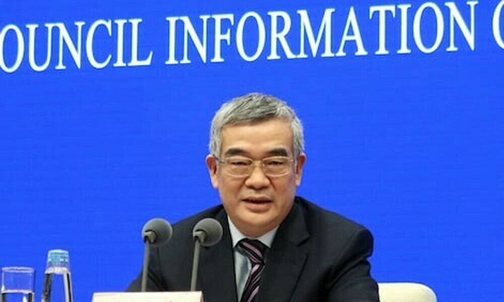 Zhu Hexin, Deputy Governor of the People&rsquo;s Bank of China and Administrator of the State Administration of Foreign Exchange, attends a press conference in Beijing, China. Photo: Reuters