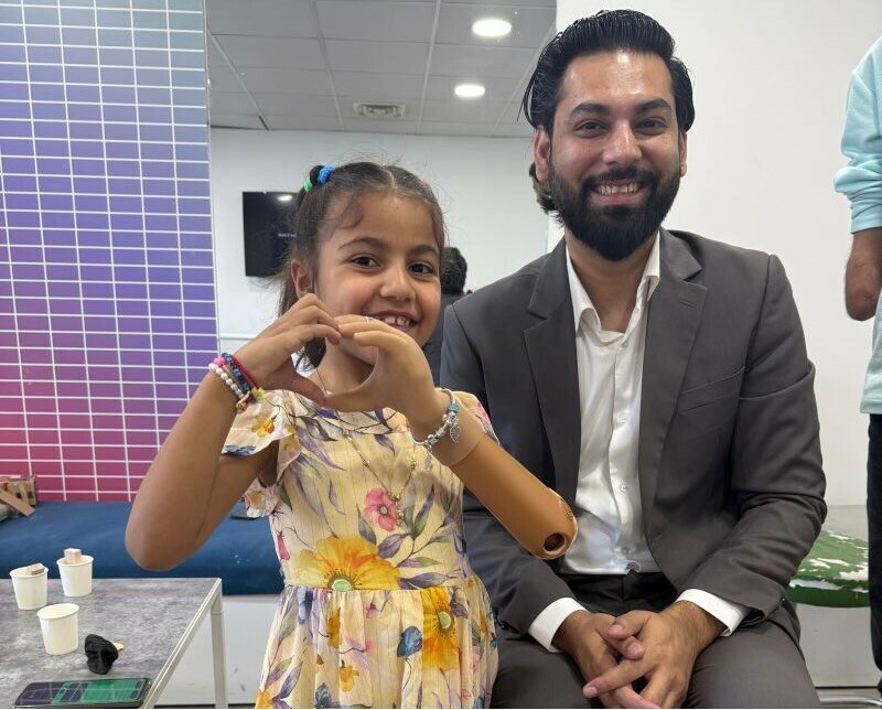 Pakistani startup fits prosthetic limb for Gazan survivor