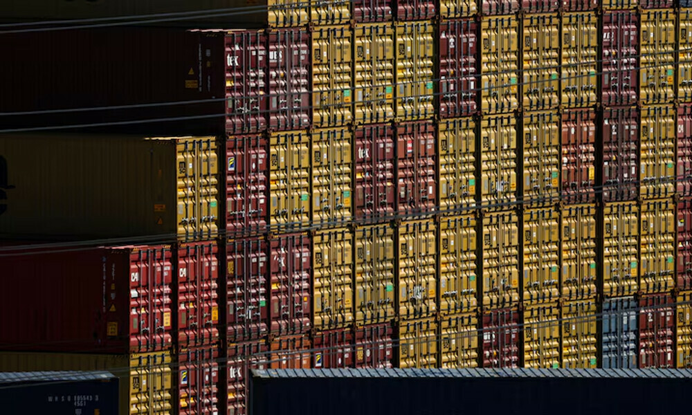 Containers sit at the Port of Los Angeles, in San Pedro, California, U.S., July 8, 2025. REUTERS