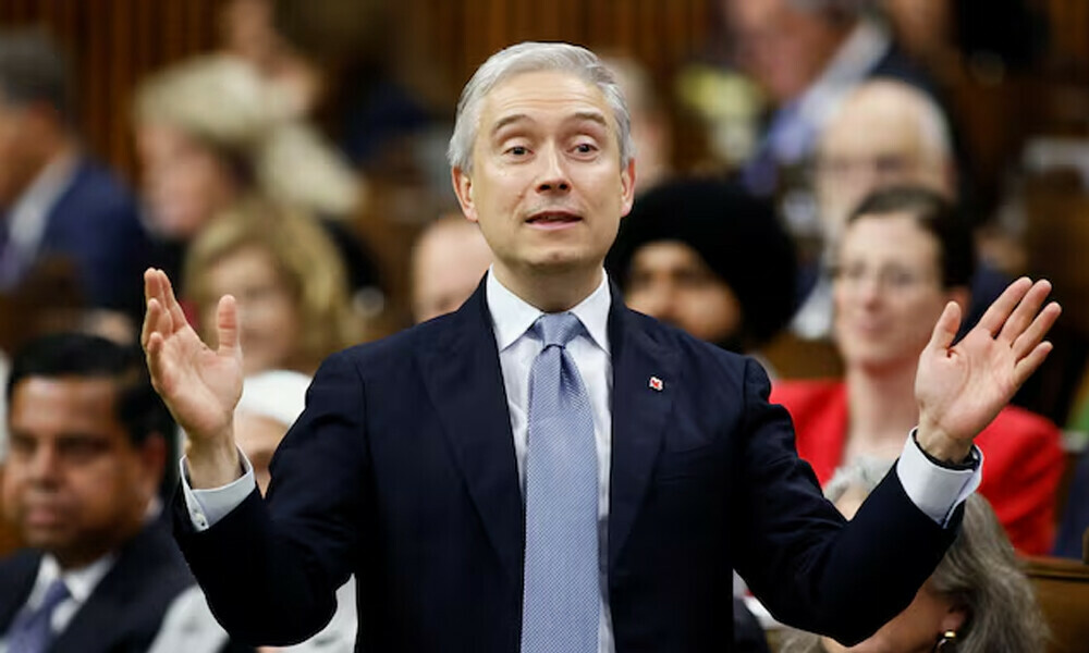 Canada&rsquo;s Minister of Finance Francois-Philippe Champagne speaks during Question Period in the House of Commons on Parliament Hill in Ottawa, Ontario, Canada May 29, 2025. REUTERS