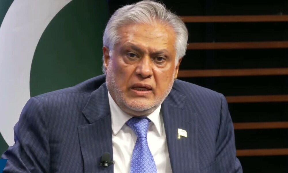 FM Ishaq Dar. Photo: Screengrab/ YouTube/@AtlanticCouncilUS