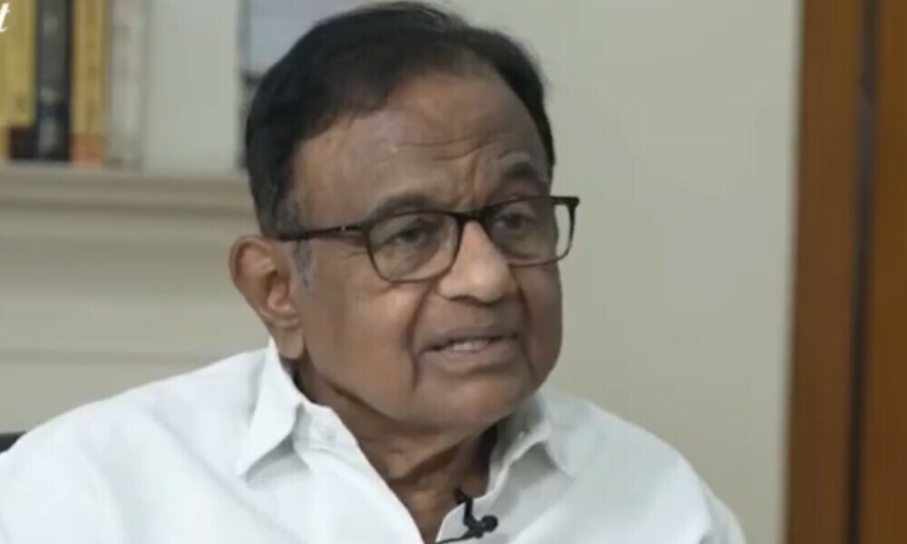 Congress leader P. Chidambaram. Photo: Screengrab/The Quint