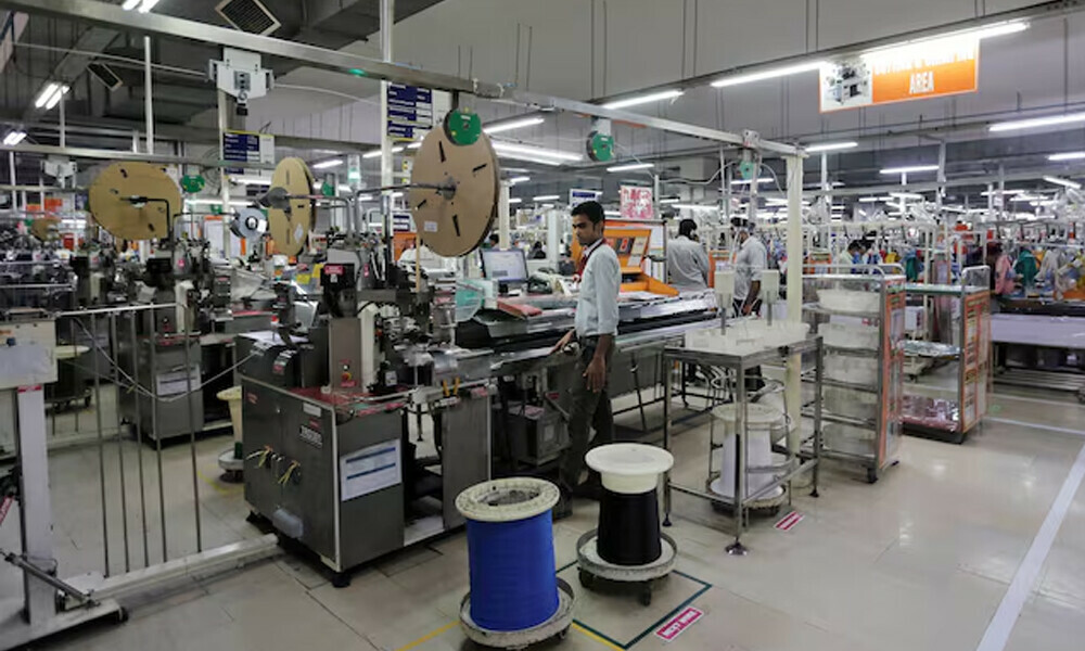 Employees of Motherson Sumi Systems Ltd, work on a car wiring assembly line inside a factory in Noida on the outskirts of New Delhi, India. Photo: Reuters Employees of Motherson Sumi Systems Ltd, work on a car wiring assembly line inside a factory in Noida on the outskirts of New Delhi, India. Photo: Reuters