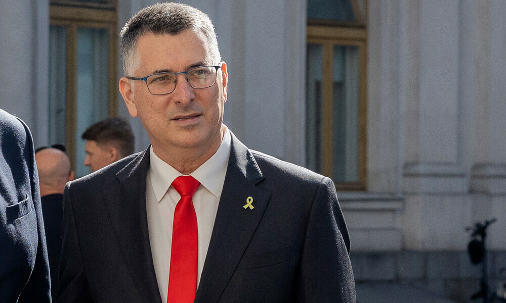 Israel&rsquo;s Foreign Minister Gideon Sa&rsquo;ar in Kyiv on July 23, 2025. Photo: AFP