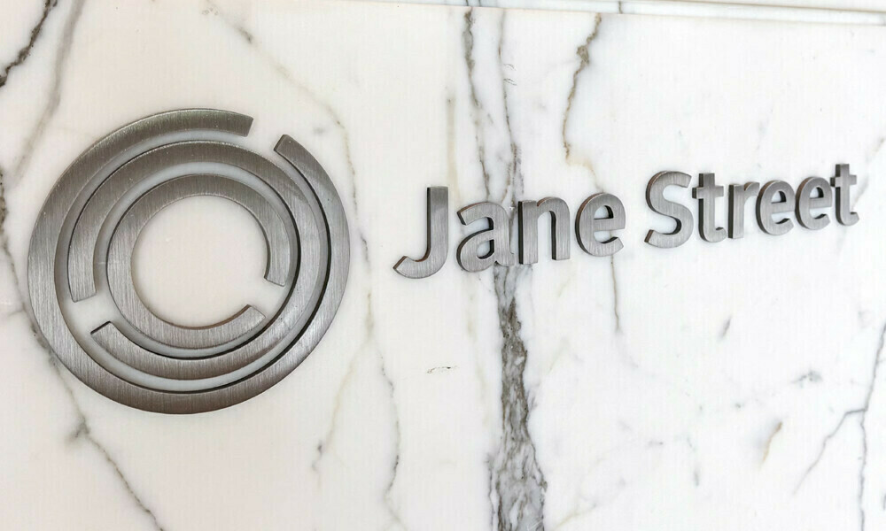 Trading firm Jane Street&rsquo;s logo is displayed in New York City, U.S., July 14, 2025. REUTERS