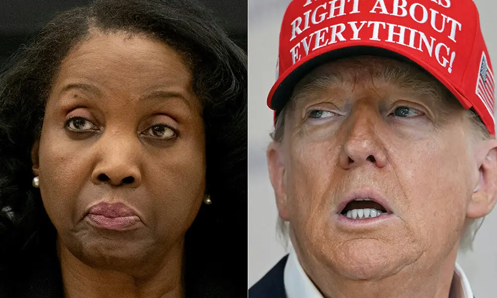 This combination of pictures created on August 22, 2025 shows, L/R, Federal Reserve Board of Governors member Lisa Cook, in Washington, DC, on June 25, 2025 and US President Donald Trump on August 22, 2025, in Washington, DC. Photo: AFP