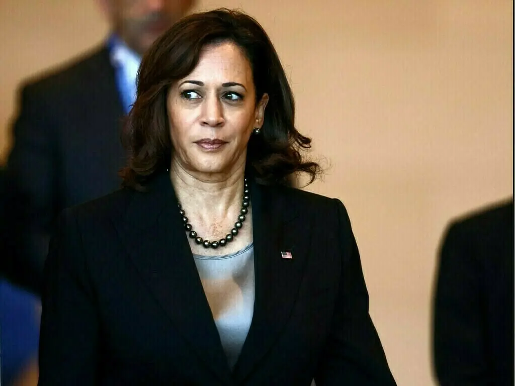 US former vice president Kamala Harris.