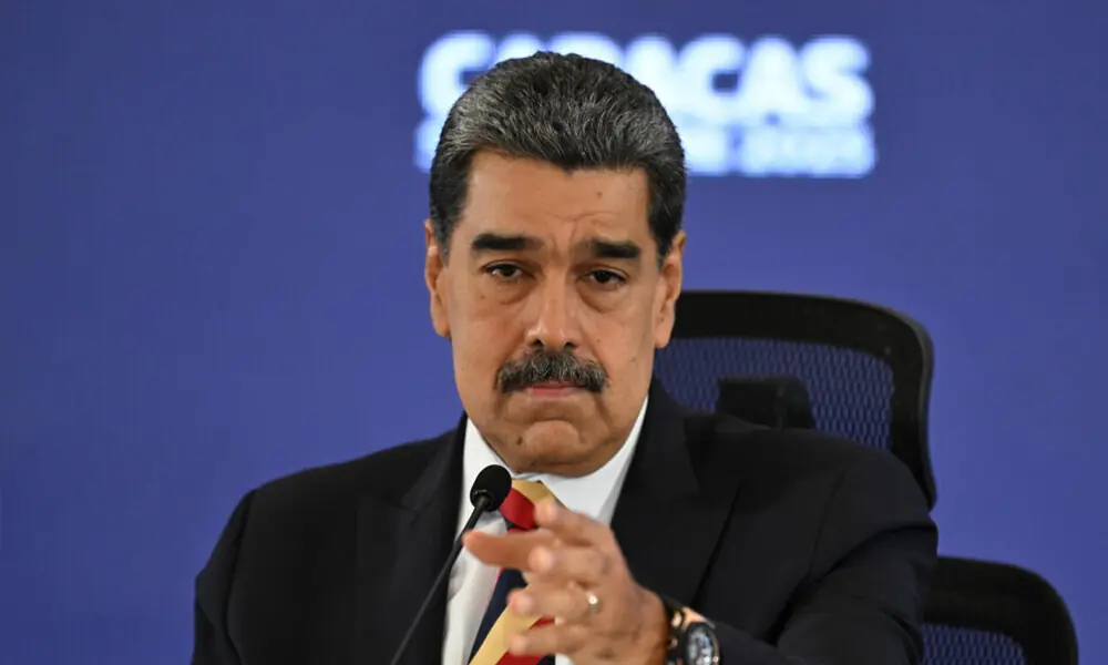 Venezuelan President Nicolas Maduro addressed members of the international press / AFP