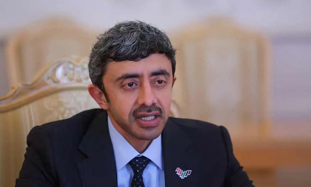 The United Arab Emirates&rsquo; Foreign Minister Sheikh Abdullah bin Zayed Al Nahyan speaks during a meeting. Photo: Reuters