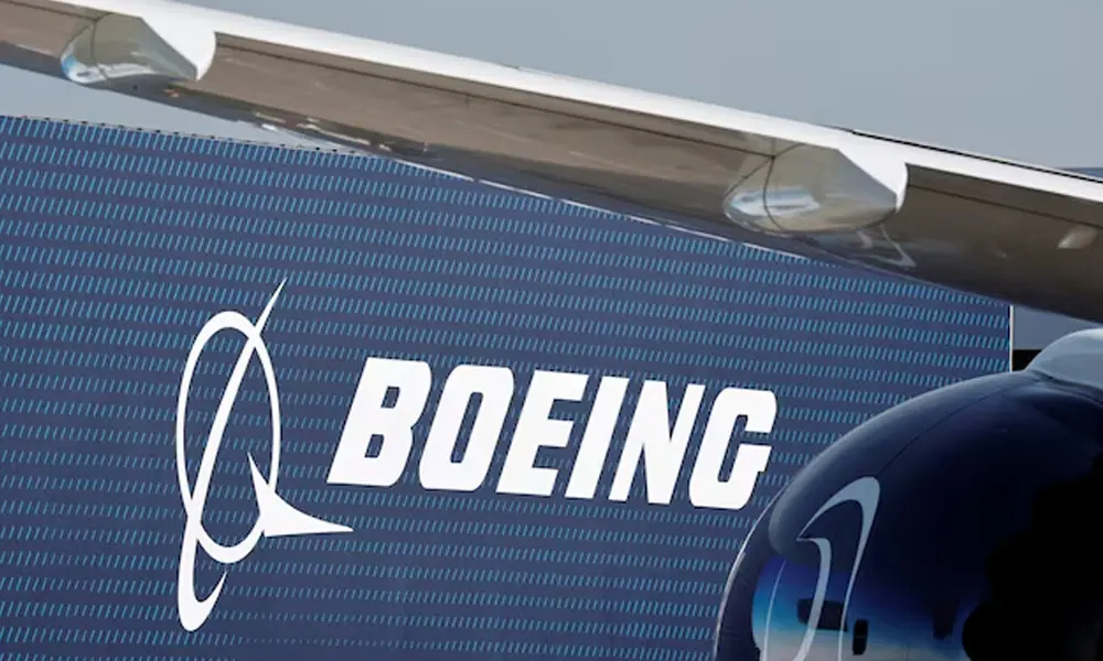 A Boeing logo is seen before the opening of the 55th International Paris Airshow at Le Bourget Airport near Paris, France, June 13, 2025. Photo: Reuters