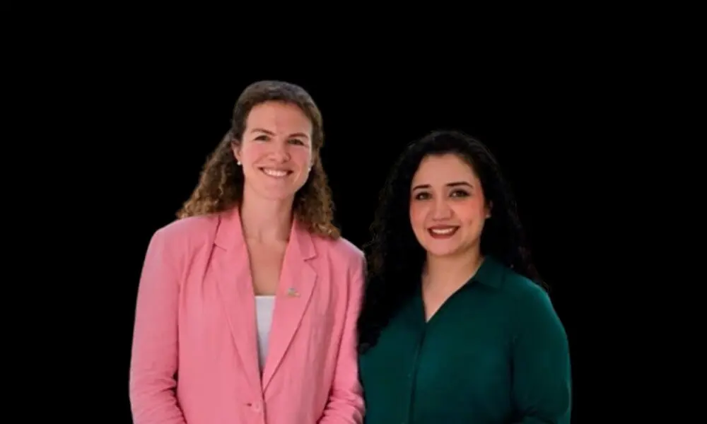Nabta health co-founder Sophie Smith with Metric&rsquo;s Meenah Tariq