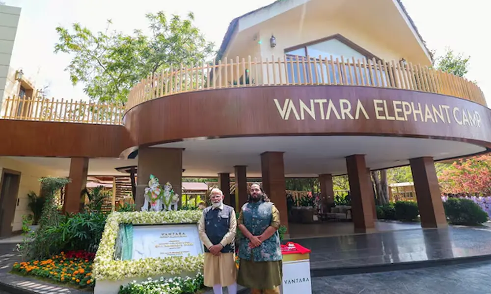 India’s Prime Minister Narendra Modi and Anant Ambani, son of Indian billionaire Mukesh Ambani, pose for a photograph after the inauguration of Vantara animal rescue and rehabilitation centre in Jamnagar, Gujarat, India, March 4, 2025. Photo: Reuters India’s Prime Minister Narendra Modi and Anant Ambani, son of Indian billionaire Mukesh Ambani, pose for a photograph after the inauguration of Vantara animal rescue and rehabilitation centre in Jamnagar, Gujarat, India, March 4, 2025. Photo: Reuters