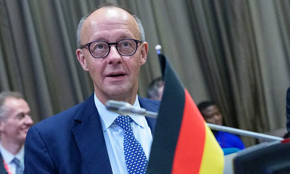 Germany&rsquo;s Chancellor Friedrich Merz attends a EU meeting at the European Union (EU) - African Union (AU) summit in Luanda, Angola, on November 24, 2025. Photo: AFP