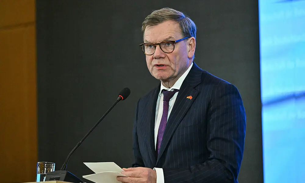 Germany&rsquo;s Foreign Minister Johann Wadephul speaks during a press conference in Beijing on December 8, 2025. Photo: AFP