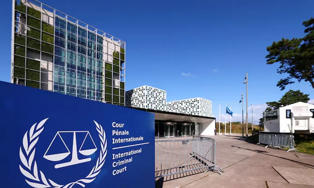 The exterior of the International Criminal Court is seen in The Hague, Netherlands, September 22, 2025. REUTERS
