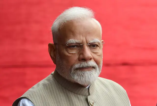 India&rsquo;s Prime Minister Narendra Modi attends the ceremonial reception of Angola&rsquo;s President Jo&atilde;o Manuel Gon&ccedil;alves Louren&ccedil;o at the Rashtrapati Bhavan presidential palace in New Delhi, India, May 3, 2025. REUTERS