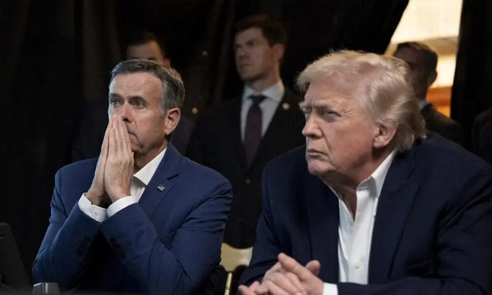 A photograph posted by U.S. President Donald Trump on his Truth Social account shows him sitting next to CIA Director John Ratcliffe as they watch the U.S. military operation in Venezuela from Trump&rsquo;s Mar a Lago resort, in Palm Beach, Florida, US. Photo: Reuters