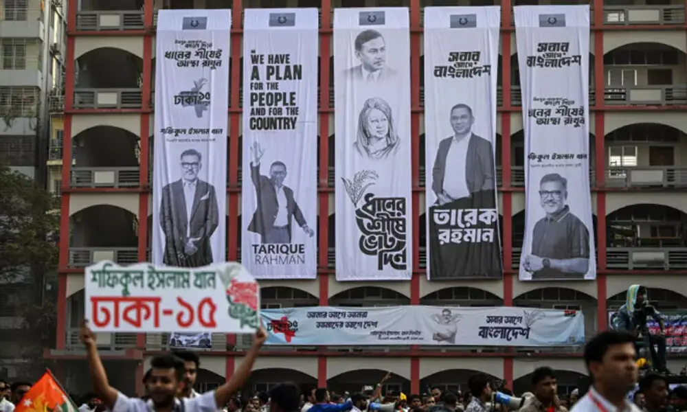 Rival parties are seeking to harness the legaacy of the 2024 mass uprising that ousted autocratic ruler Sheikh Hasina. Photo: AFP