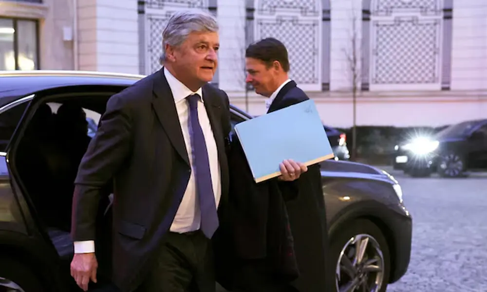 France&rsquo;s Junior Minister for Foreign Trade and Attractiveness Nicolas Forissier arrives to take part in a breakfast with ministers at the French Interior ministry Hotel de Beauvau in Paris, France, January 5, 2026. File Photo: Reuters