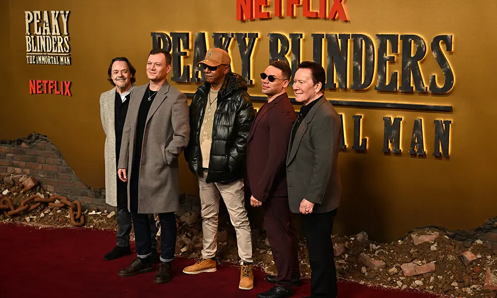 Members of British band UB40 pose upon arrival on the red carpet for the global premiere of the film &lsquo;Peaky Blinders: The Immortal Man&rsquo; in Birmingham, central England on March 2, 2026. Photo: AFP