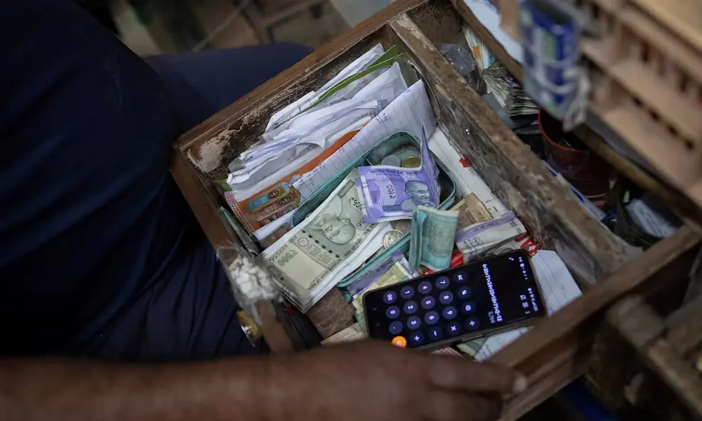 Indian currency notes are seen inside a drawer at a shop in New Delhi, India, April 3, 2025. File Photo: Reuters Indian currency notes are seen inside a drawer at a shop in New Delhi, India, April 3, 2025. File Photo: Reuters