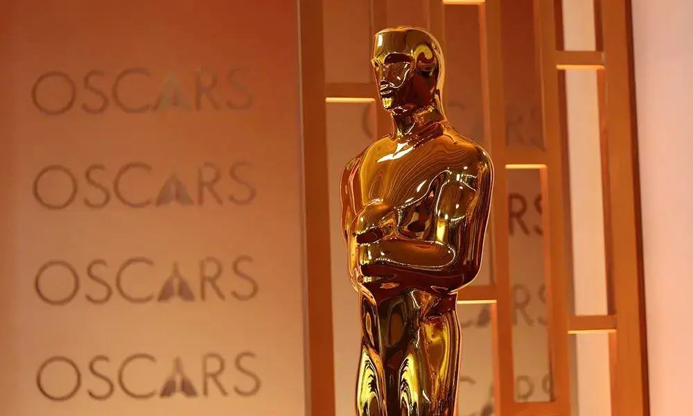 An Oscar statue is seen ahead of the 98th Annual Academy Awards at the Dolby Theatre in Hollywood, California, on March 14, 2026. Photo: AFP