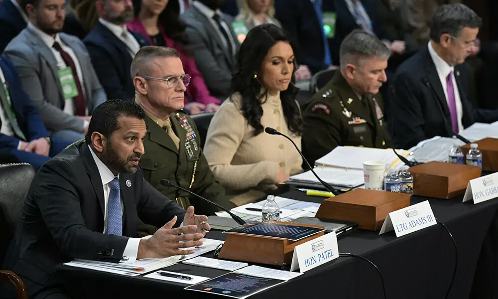 (L/R) FBI Director Kash Patel, Director of Defense Intelligence Agency (DIA) James Adams III, US Director of National Intelligence Tulsi Gabbard, Acting Commander of US Cyber Command William Hartman, and CIA Director John Ratcliffe testify during a Senate Committee on Intelligence hearing to examine worldwide threats, on Capitol Hill in Washington, DC, on March 18, 2026. Photo: AFP (L/R) FBI Director Kash Patel, Director of Defense Intelligence Agency (DIA) James Adams III, US Director of National Intelligence Tulsi Gabbard, Acting Commander of US Cyber Command William Hartman, and CIA Director John Ratcliffe testify during a Senate Committee on Intelligence hearing to examine worldwide threats, on Capitol Hill in Washington, DC, on March 18, 2026. Photo: AFP