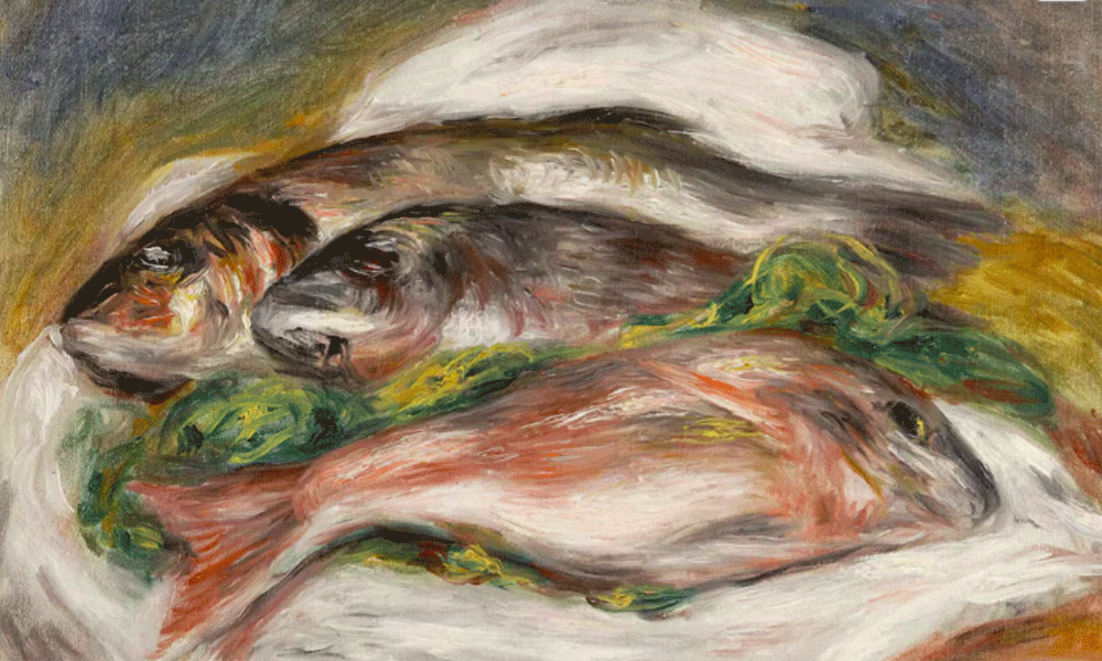 A handout picture of the painting “Fish” by Pierre-Auguste Renoir, one of three artworks stolen from the Magnani Rocca Foundation on the night of March 22/23 in Parma, Italy in this image obtained by Reuters on March 30, 2026. REUTERS A handout picture of the painting “Fish” by Pierre-Auguste Renoir, one of three artworks stolen from the Magnani Rocca Foundation on the night of March 22/23 in Parma, Italy in this image obtained by Reuters on March 30, 2026. REUTERS