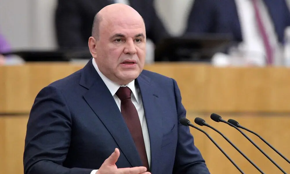 Russian Prime Minister Mikhail Mishustin delivers a speech during a session of the State Duma, the lower house of parliament, in Moscow, Russia, April 3, 2024. File Photo: Reuters Russian Prime Minister Mikhail Mishustin delivers a speech during a session of the State Duma, the lower house of parliament, in Moscow, Russia, April 3, 2024. File Photo: Reuters