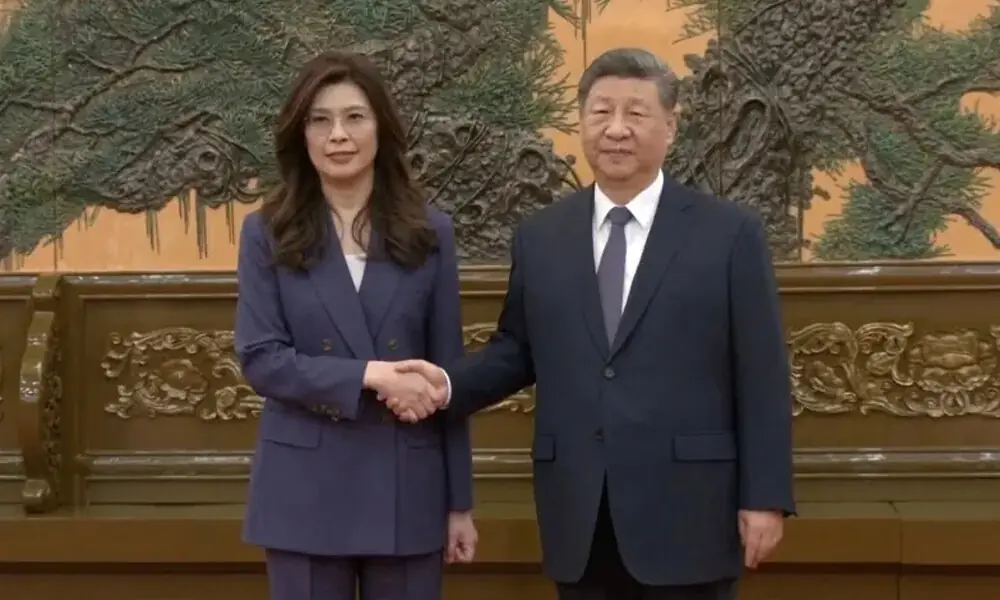 Cheng Li-wun, chairperson of the Kuomintang (KMT), Taiwan’s largest opposition party, shakes hands with Chinese President Xi Jinping at the Great Hall of the People in Beijing, China on April 10, 2026. Reuters Cheng Li-wun, chairperson of the Kuomintang (KMT), Taiwan’s largest opposition party, shakes hands with Chinese President Xi Jinping at the Great Hall of the People in Beijing, China on April 10, 2026. Reuters