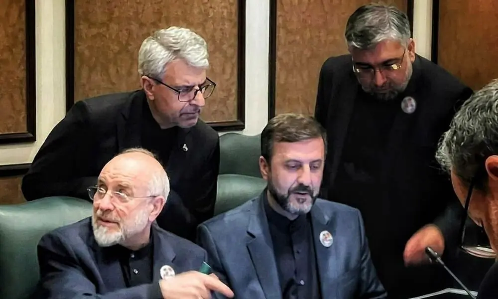 Image of Iran&rsquo;s Speaker of Parliament Mohammad Bagher Ghalibaf and the Iranian negotiating team during the talks with the US in Islamabad on April 11, 2026. - Photo: Press TV