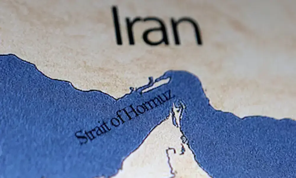 A map showing the Strait of Hormuz and Iran is seen in this illustration taken June 22, 2025. File Photo: Reuters