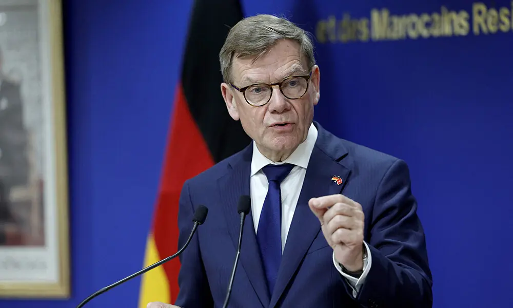 Germany’s Foreign Minister Johann Wadephul speaks during a joint press conference with Morocco’s Minister of Foreign Affairs, following their official meeting in Rabat, on April 30, 2026. File Photo: AFP Germany’s Foreign Minister Johann Wadephul speaks during a joint press conference with Morocco’s Minister of Foreign Affairs, following their official meeting in Rabat, on April 30, 2026. File Photo: AFP