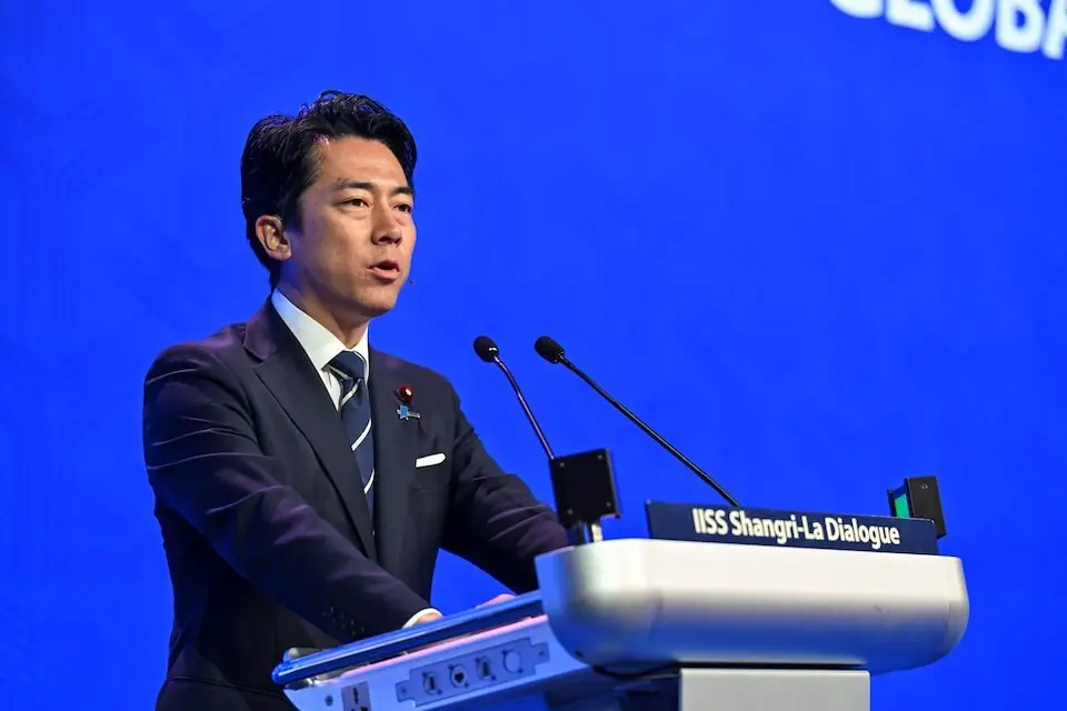 Shinjiro Koizumi, Japan's defence minister, speaks at the Shangri-La Dialogue security summit in Singapore, May 31, 2026.Photo: Reuters Shinjiro Koizumi, Japan's defence minister, speaks at the Shangri-La Dialogue security summit in Singapore, May 31, 2026.Photo: Reuters