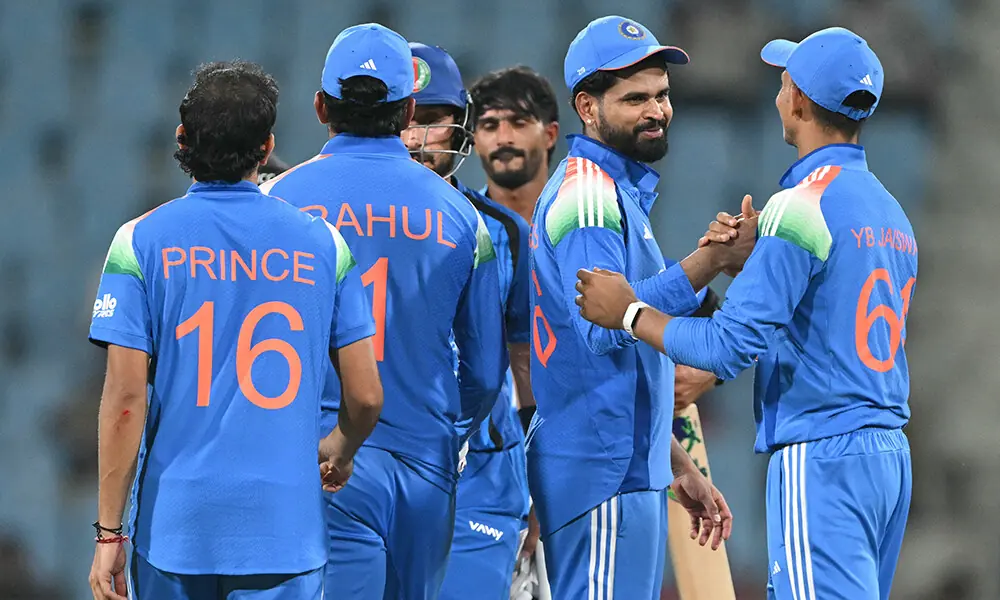 India's players celebrate after their win in the second one-day international (ODI) cricket match against Afghanistan at the Ekana Cricket Stadium in Lucknow on June 17, 2026. Photo: AFP India's players celebrate after their win in the second one-day international (ODI) cricket match against Afghanistan at the Ekana Cricket Stadium in Lucknow on June 17, 2026. Photo: AFP